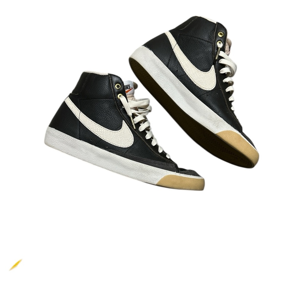 Nike Black & Sail High-Top Leather Sneakers